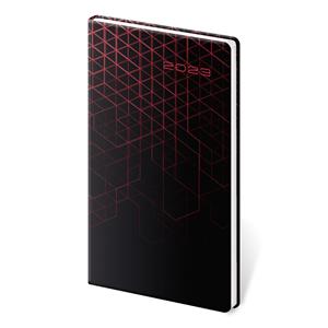 Týdenní kapesní diář 2023 Vario - Red Design