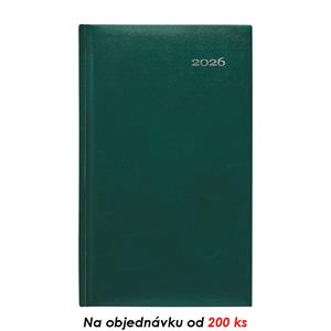 Týdenní kapesní diář 2026 Kronos - zelená