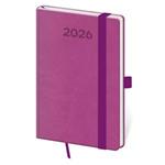 Týdenní kapesní diář 2026 Print Pop - fialová