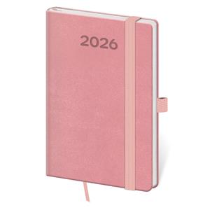 Týdenní kapesní diář 2026 Print Pop - růžová