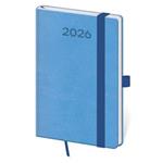 Týdenní kapesní diář 2026 Print Pop - světle modrá
