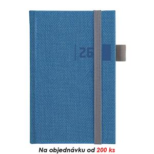 Týdenní kapesní diář 2026 Tweed - modrá