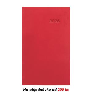 Týdenní kapesní diář 2026 Viva - červená