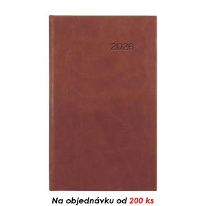 Týdenní kapesní diář 2026 Viva - hnědá