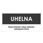 UHELNA, šedá, plast 1 mm 190x90 mm