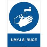 UMYJ SI RUCE - bezpečnostní tabulka, plast A4, 0,5 mm