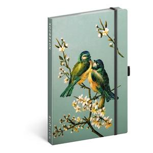 Zábavný Notes - zápisník Ptáci Kateřiny Winterové A5 - linkovaný