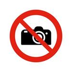 Zákaz fotografování - SYMBOL, samolepka 100x100