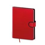 Zápisník Flip B6 tečkovaný - červeno/černá