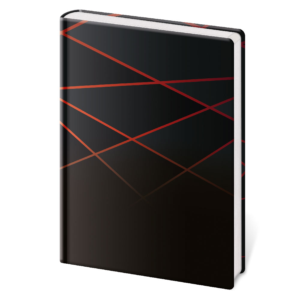 Zápisník Vario A5 linkovaný - Black Design