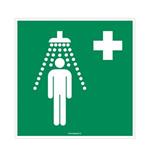 Zdravotnická sprcha - bezpečnostní tabulka s dírkami, plast 2 mm 150x150 mm
